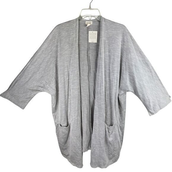 DONNI Anthropologie Sandwash Ribbed Cardigan One Size Fits All Sweater Coat NWT - Picture 1 of 4